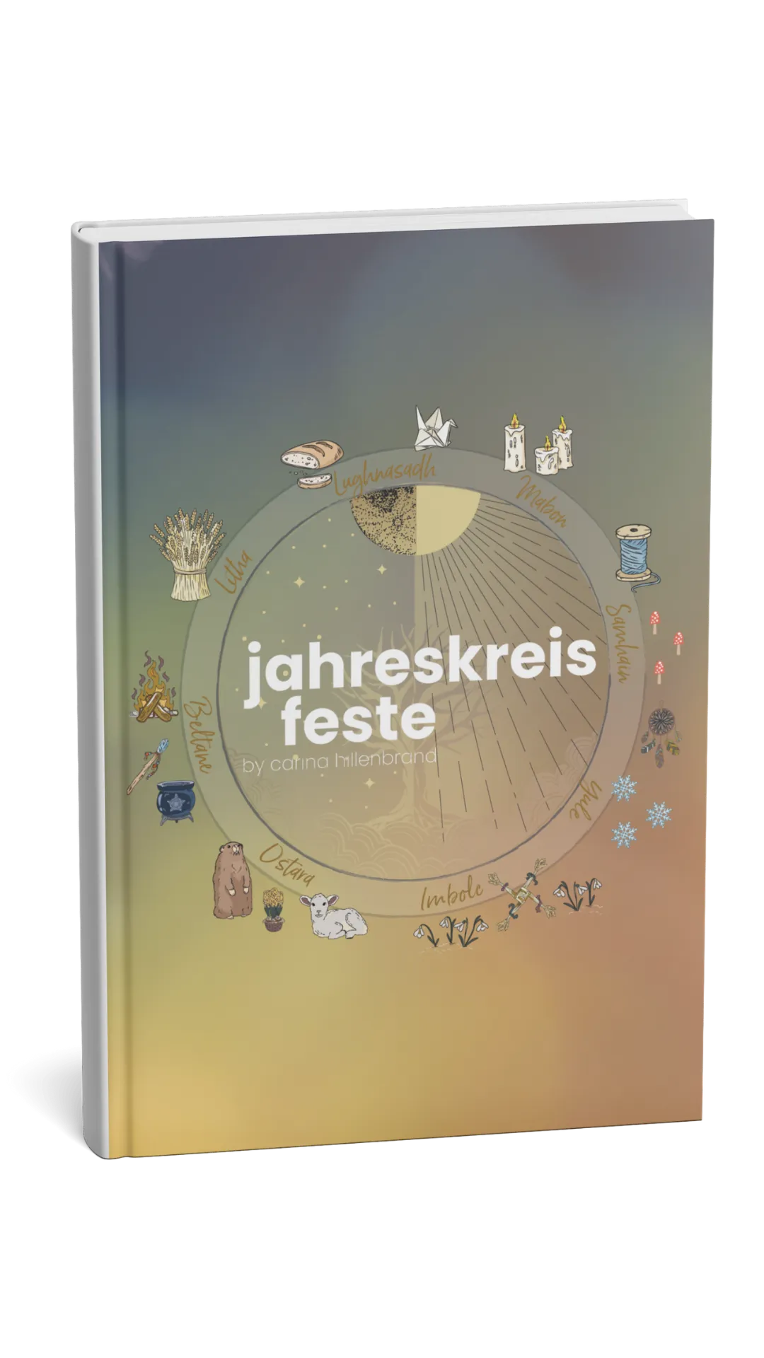 Das Cover des E-Books „jahreskreis feste“ mit dem Rad der acht Feste